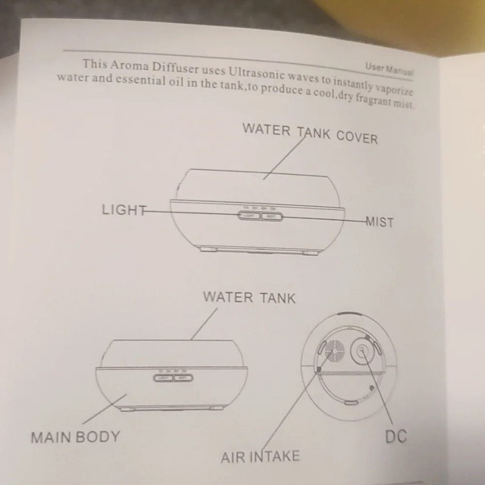 LED Color Changing Essential Oil Mist Diffuser - Picture 14 of 16